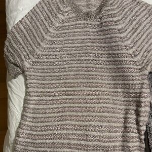 Striped Short-Sleeve Sweater